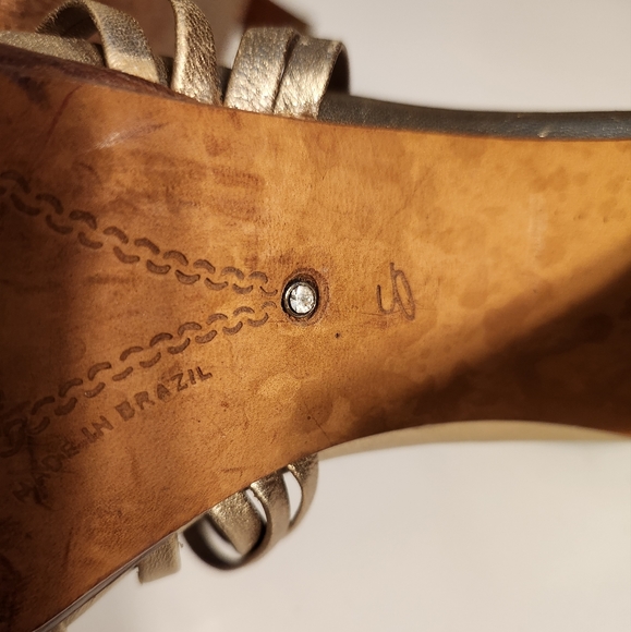 Corso Como  Golden Heels Sandals  Size 7 - Picture 9 of 11